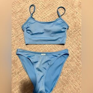 Blue Modest Bikini